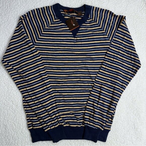 Vintage NWT Yves Saint Laurent Sportswear Striped Long Sleeve Shirt - Picture 1 of 11